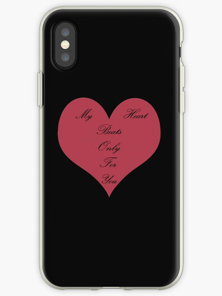 "Mein Herz schlägt nur für dichnurHerz" iPhoneHüllen & Cover von