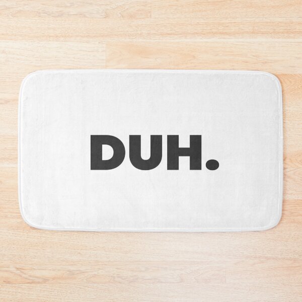 Item preview, Black DUH Text  designed and sold by Black Maverik Estore.