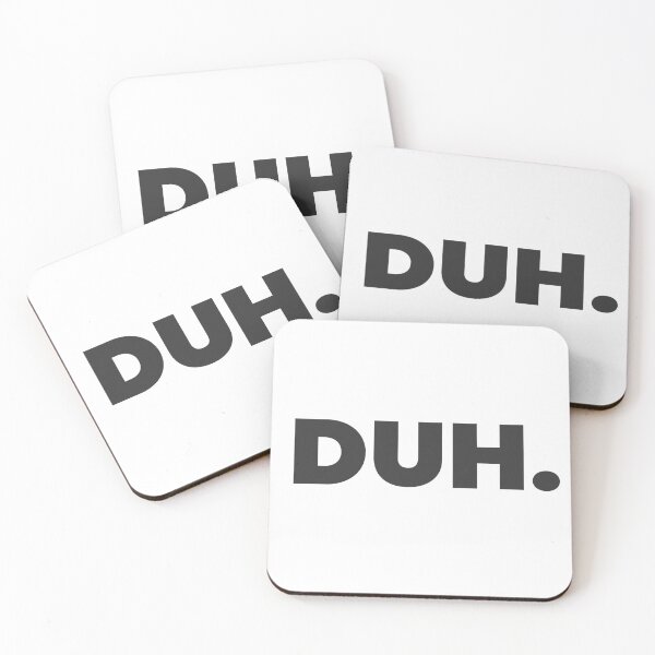 Item preview, Black DUH Text  designed and sold by Black Maverik Estore.