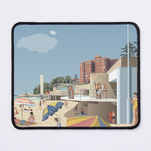 Item preview, Manly Beach, Sydney 1951 designed and sold by contourcreative.