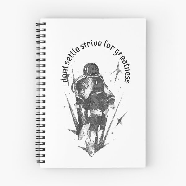 Item preview, Don't Settle Strive for Greatness Astronaut Dream Big Essential Quote designed and sold by Zuuag.