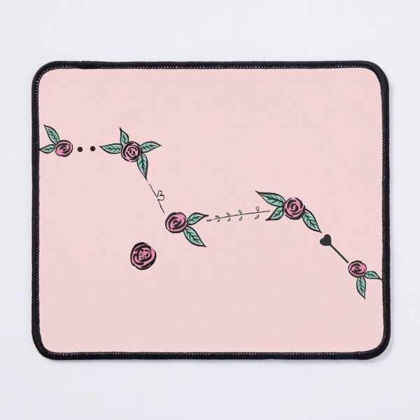 Item preview, Vulpecula (Fox) Constellation Roses and Hearts Doodle designed and sold by EndlessDoodles.