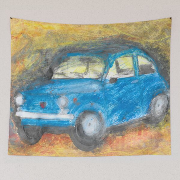 Item preview, Fiat 500 blue designed and sold by walterfest.