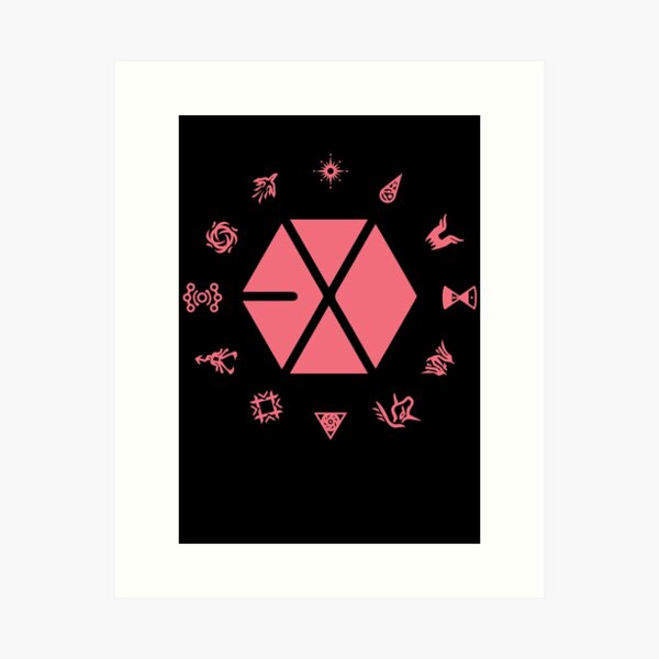 Exo Members Art Prints For Sale Redbubble