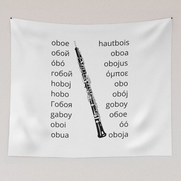 Item preview, Oboe in Many Languages designed and sold by Ric1926.