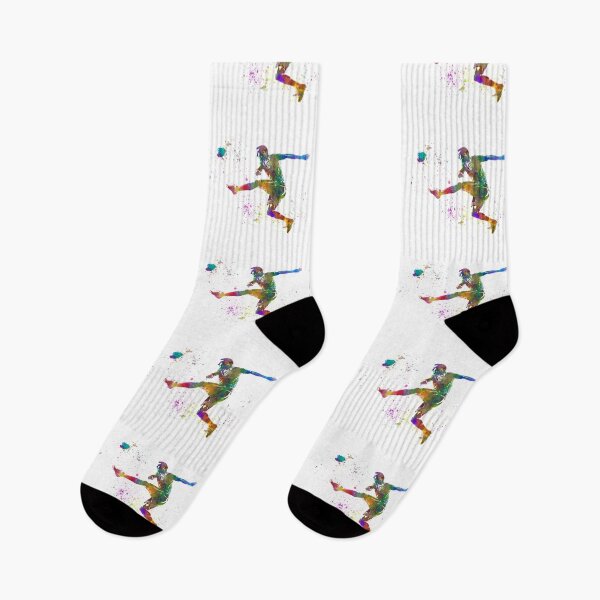 Item preview, Soccer player shoots in watercolor designed and sold by paulrommer.