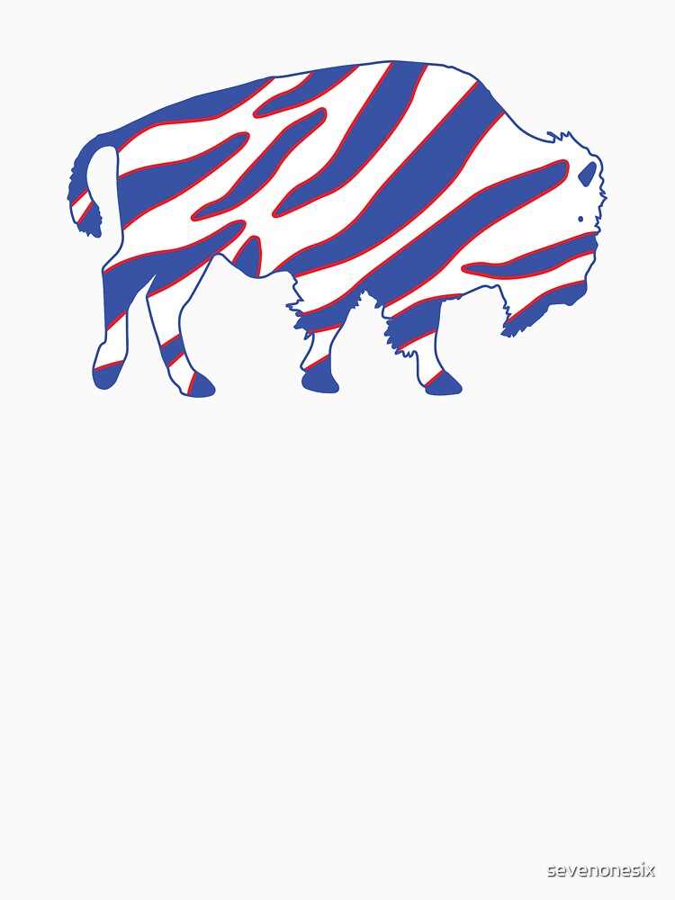 Zubaz Standing Buffalo - Buffalo Bills - Sticker