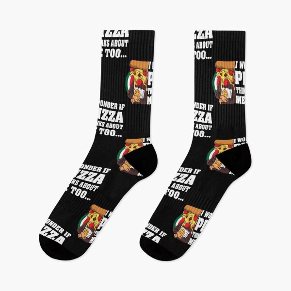 Artikelvorschau, Geschenk T-ShirtI Wonder If Pizza Thins About Me Too für Pizza Fans entworfen und verkauft von CollyAsban.