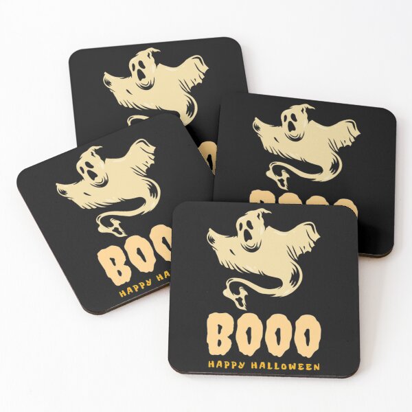 Aperçu de l'œuvre T-shirt HalloweenBoo Happy Halloween Ghost créée et vendue par CollyAsban.