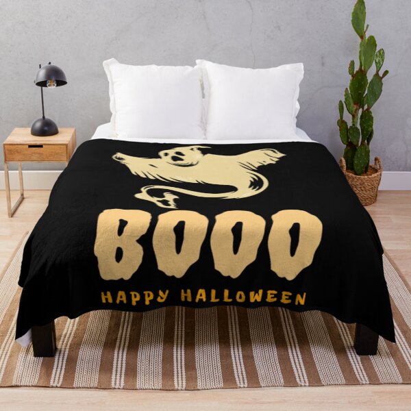 Aperçu de l'œuvre T-shirt HalloweenBoo Happy Halloween Ghost créée et vendue par CollyAsban.