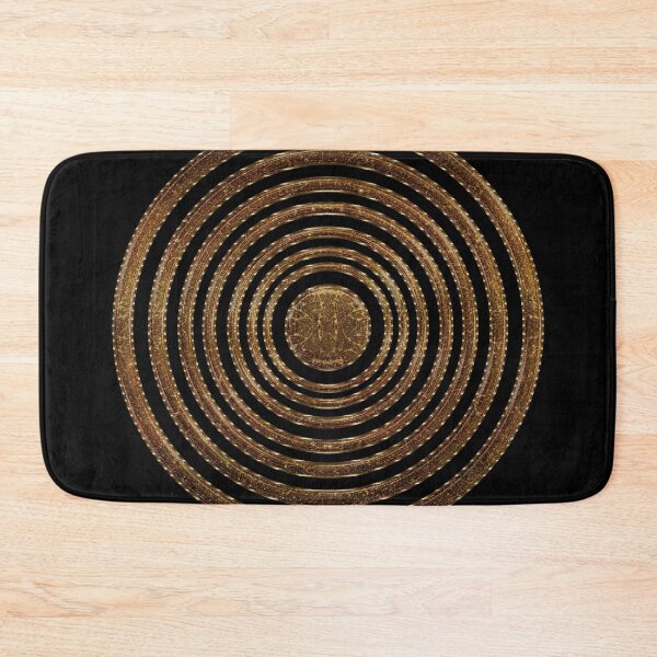 Item preview, Gold glitter circles - abstract pattern designed and sold by Xarah.