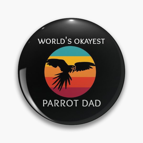 Item preview, World's Okayest Parrot Dad designed and sold by ojdart.