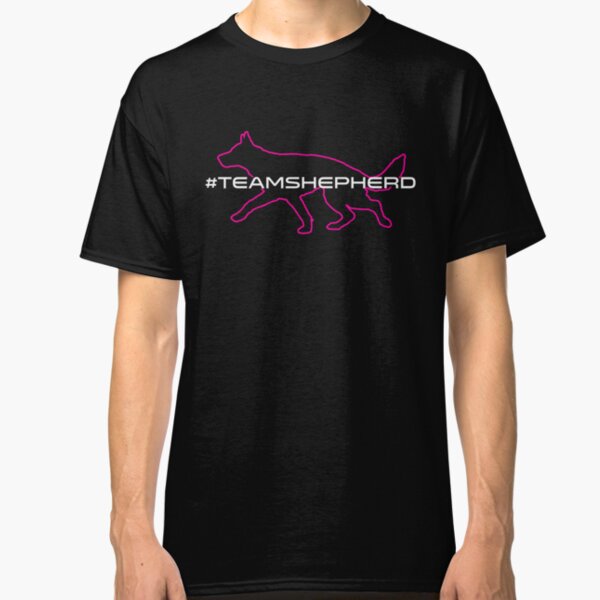 Team Shepherd – Pink w/ White Font Classic T-Shirt