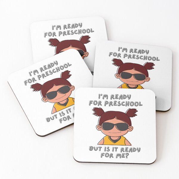 Item preview, I'm ready for preschool but is it ready for me? Cool Girl with sunglasses - Funny Cute Back to School Gifts, First Day of School designed and sold by Teetee94.
