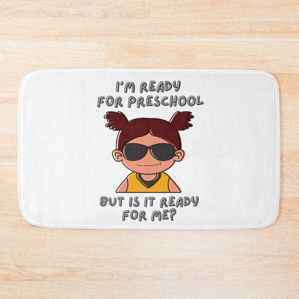 Item preview, I'm ready for preschool but is it ready for me? Cool Girl with sunglasses - Funny Cute Back to School Gifts, First Day of School designed and sold by Teetee94.