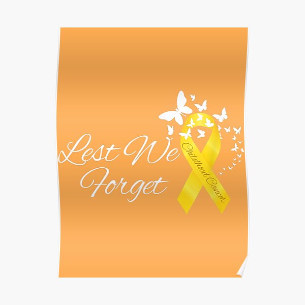 Childhood Cancer Awareness 5 Poster | Zazzle