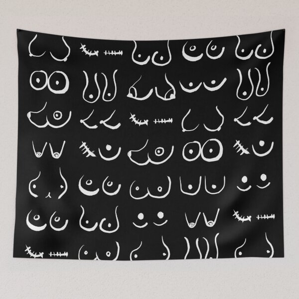Item preview, Black & White Boobies Sketch designed and sold by MaiZephyr.
