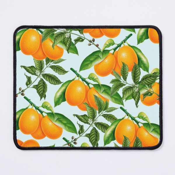 Item preview, Cute Oranges Print on Blue Background designed and sold by kapotka.