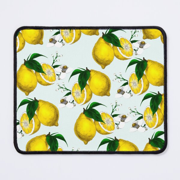 Item preview, Cute Lemon Print on Blue Background designed and sold by kapotka.
