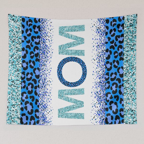 Item preview, Mother halfway between  blue crystal tiger stripes designed and sold by Shawa Shop.