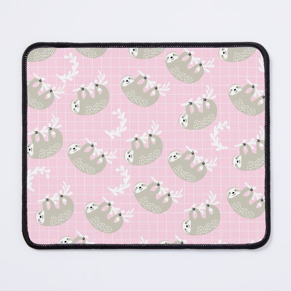 Item preview, Cute Sloth Print on Pink Background designed and sold by kapotka.
