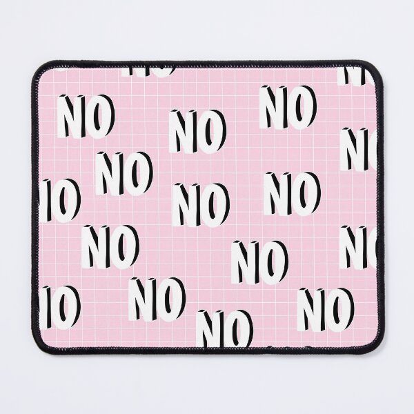 Item preview, Funny NO Pattern on Pink Background designed and sold by kapotka.