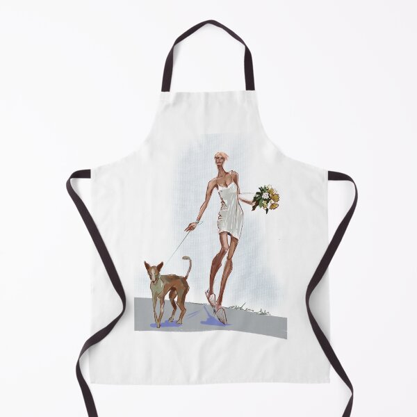 Item preview, A girl on a walk with a dog designed and sold by YanaVasi.