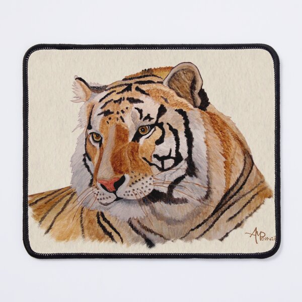 Acuarela de tigre de Bengala Alfombrilla de ratón