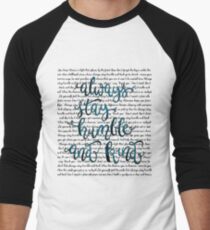 humble and kind Men's Baseball ¾ T-Shirt
