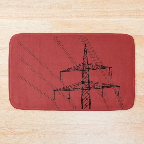Item preview, Electric transmission towers art designed and sold by EngineersArt.