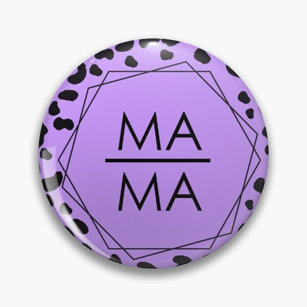 Item preview, MaMa hexagon purple tiger pattern designed and sold by Shawa Shop.