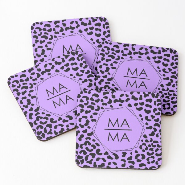 Item preview, MaMa hexagon purple tiger pattern designed and sold by Shawa Shop.