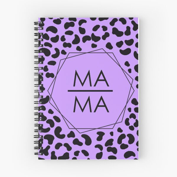 Item preview, MaMa hexagon purple tiger pattern designed and sold by Shawa Shop.