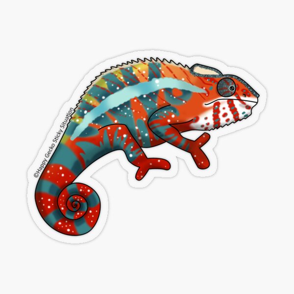 Chameleon Transparent Stickers | Redbubble