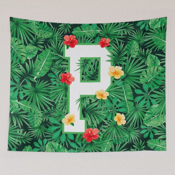 Item preview, Capital Letter P Alphabet Monogram Initial Flower Gardener designed and sold by GrandeDuc.