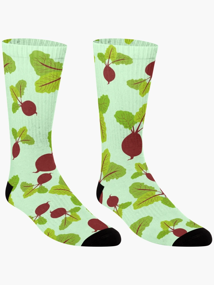 Thumbnail 3 of 5, Socks, Beetroot Pattern designed and sold by idovedesign.