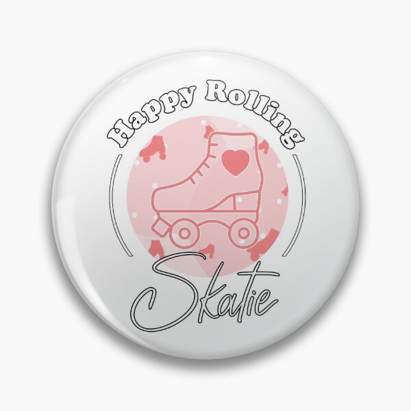 Item preview, Happy Rolling Roller Skating Pink Design with Skatie Logo designed and sold by Skatieuk.