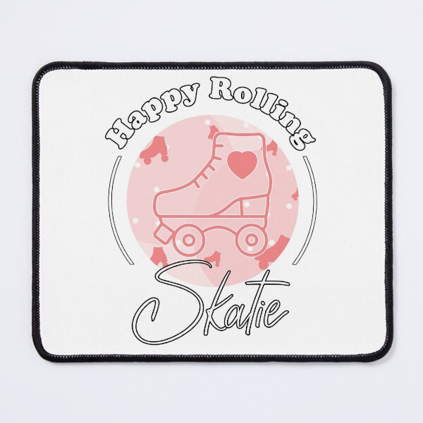 Item preview, Happy Rolling Roller Skating Pink Design with Skatie Logo designed and sold by Skatieuk.