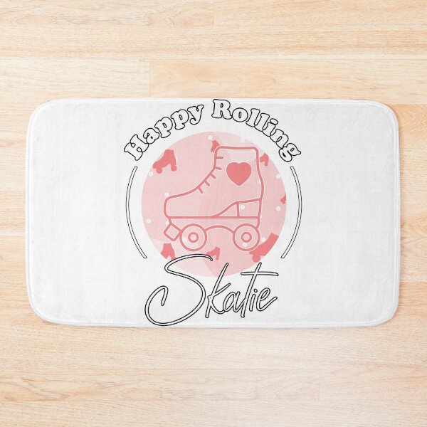 Item preview, Happy Rolling Roller Skating Pink Design with Skatie Logo designed and sold by Skatieuk.