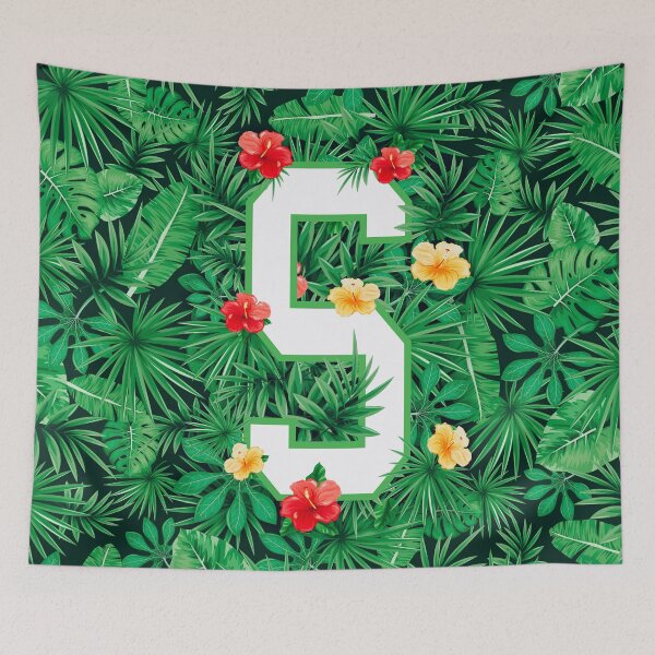 Item preview, Capital Letter S Alphabet Monogram Initial Flower Gardener designed and sold by GrandeDuc.