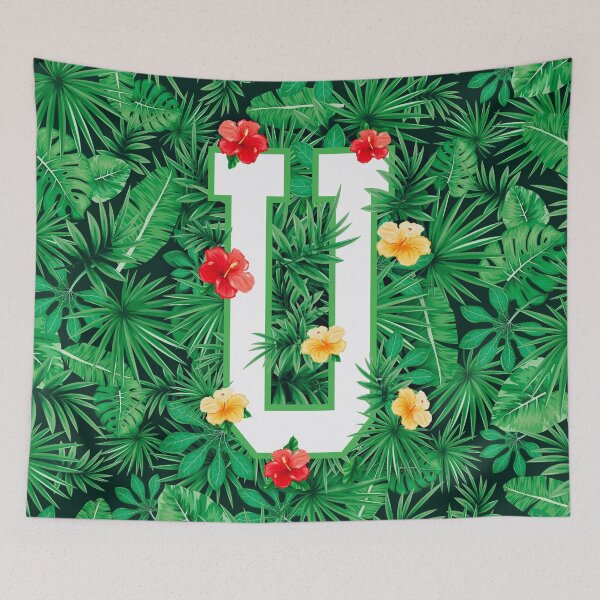 Item preview, Capital Letter U Alphabet Monogram Initial Flower Gardener designed and sold by GrandeDuc.