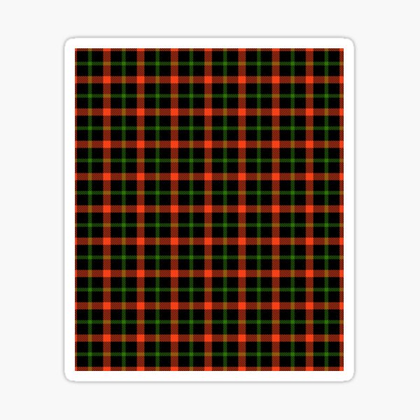 Halloween or Autumnal Plaid Sticker