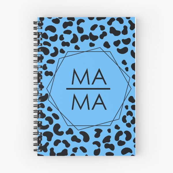 Item preview, MAMA surrounded by blue tiger pattern designed and sold by Shawa Shop.