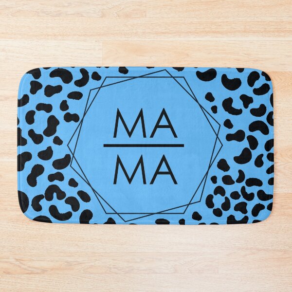 Item preview, MAMA surrounded by blue tiger pattern designed and sold by Shawa Shop.