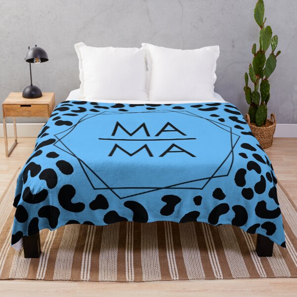Item preview, MAMA surrounded by blue tiger pattern designed and sold by Shawa Shop.