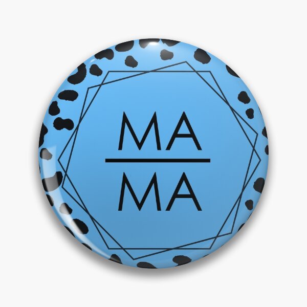 Item preview, MAMA surrounded by blue tiger pattern designed and sold by Shawa Shop.