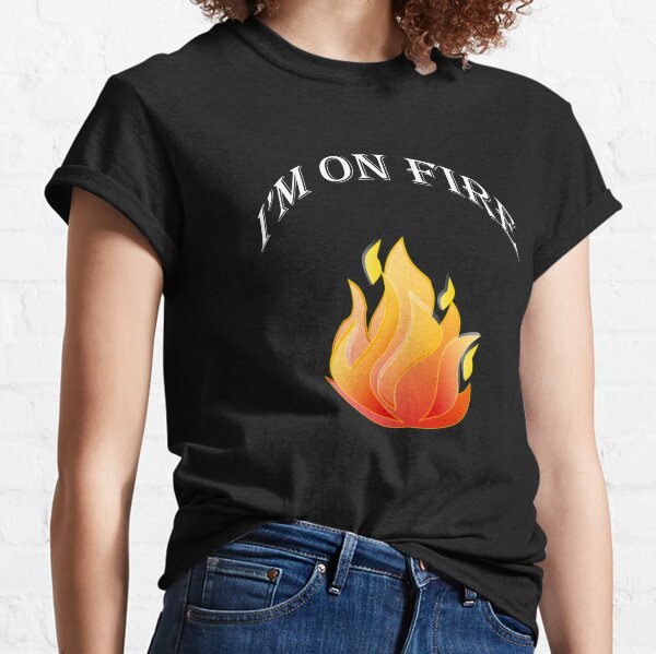 Basketball T-Shirt Fire Flame Graphic Design Team Cool Tee