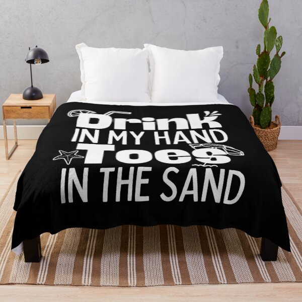 Item preview, Drink In My Hand Toes In The Sand Shirt,Funny SummerTee,Vacation Lovers Tshirt,Cool Beach Design. designed and sold by Babe3955.