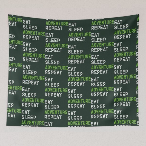 Item preview, Eat Sleep Adventure Repeat designed and sold by AnveeBubbles.