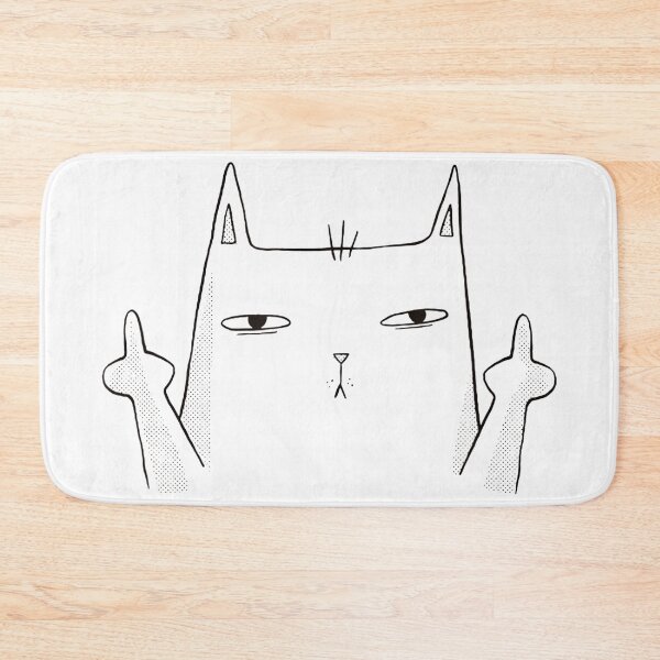 Item preview, Flip Off Cat, Middle Finger Cat designed and sold by HappyCatsStore.